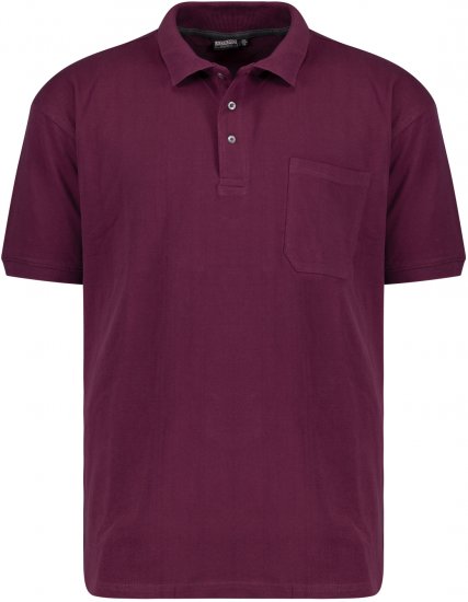 Adamo Klaas Regular fit Polo Shirt with Pocket Blackberry - Koszulki polo - Koszulki Polo 2XL-8XL