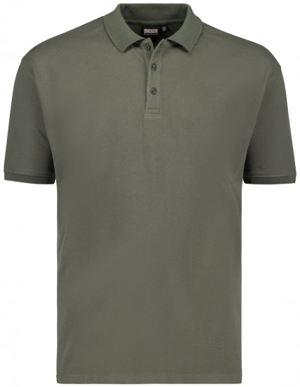 Adamo Stephan Waffelpique Poloshirt Olive Green - Koszulki polo - Koszulki Polo 2XL-8XL