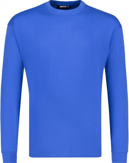 Adamo Floyd Comfort fit Long sleeve T-shirt Royal Blue - Koszulki - T-shirty meskie Duże Rozmiary - 2XL-14XL