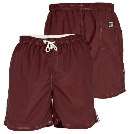 D555 Yarrow Swimshorts Burgundy - Bielizna & stroje kąpielowe - Bielizna & Stroje kąpielowe 2XL-8XL