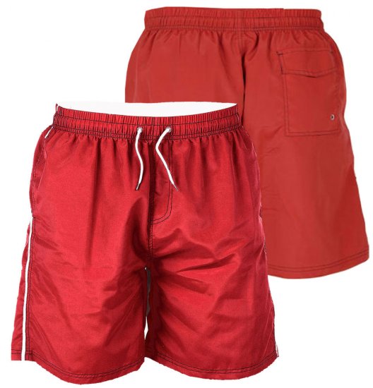 D555 Yarrow Swimshorts Red - Bielizna & stroje kąpielowe - Bielizna & Stroje kąpielowe 2XL-8XL