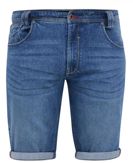 D555 JONES Stretch Denim Shorts Blue Stonewash - Szorty - Szorty W40-W60