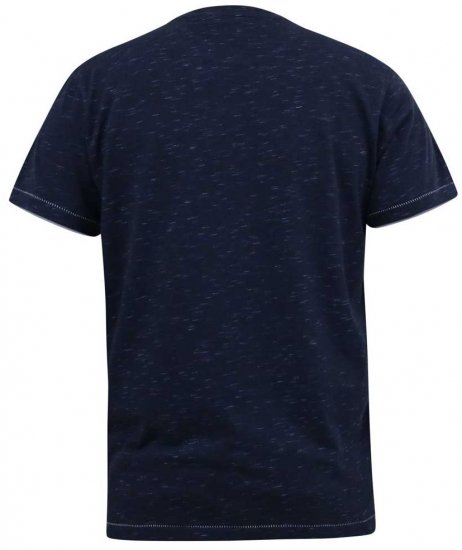 D555 DENNIS Official AC/DC Printed Crew Neck T-Shirt Navy Reno - Koszulki - T-shirty meskie Duże Rozmiary - 2XL-14XL