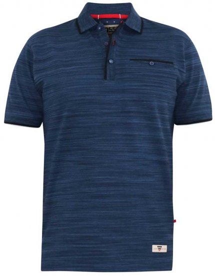 D555 FOXLEY Pique Reno Polo Navy - Koszulki polo - Koszulki Polo 2XL-8XL