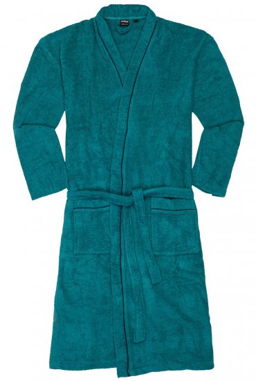 Adamo Joey Bathrobe Petrol - Bielizna & stroje kąpielowe - Bielizna & Stroje kąpielowe 2XL-8XL