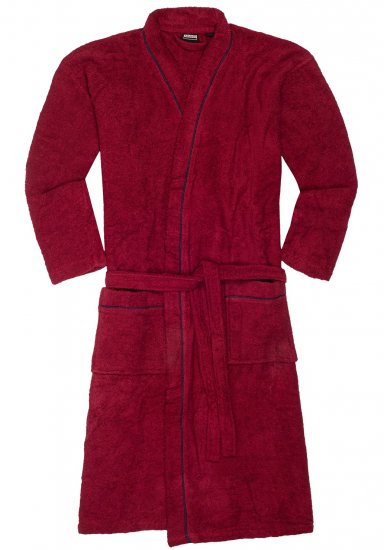 Adamo Joey Bathrobe Burgundy - Bielizna & stroje kąpielowe - Bielizna & Stroje kąpielowe 2XL-8XL