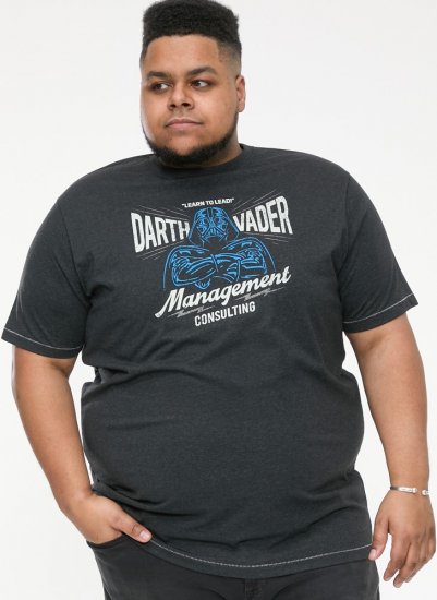 D555 SOLO Official Star Wars Management Consulting Printed T-Shirt Black Reno - Koszulki - T-shirty meskie Duże Rozmiary - 2XL-14XL