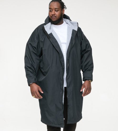 D555 Webber wodoodporna kurtka z podszewką sherpa czarna - Kurtki Męskie Duże Rozmiary - Kurtki Duże rozmiary 2XL-8XL