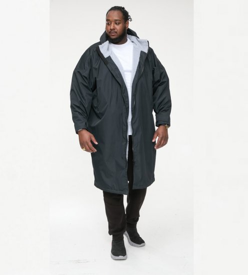 D555 Webber wodoodporna kurtka z podszewką sherpa czarna - Kurtki Męskie Duże Rozmiary - Kurtki Duże rozmiary 2XL-8XL