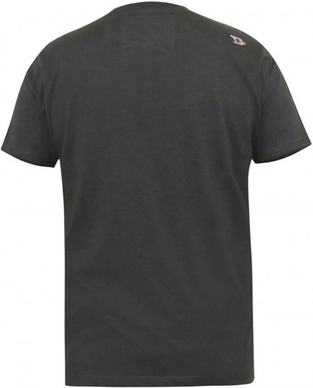 D555 JAIDEN Legends Guitar Printed Crew Neck T-Shirt Khaki - Koszulki - T-shirty meskie Duże Rozmiary - 2XL-14XL