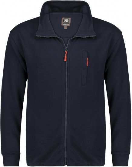 Adamo Max Ottoman Sweatshirt Navy - Bluzy & bluzy z kapturem - Bluzy & Bluzy z kapturem 2XL-12XL
