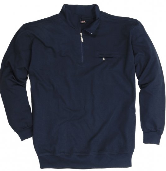 Adamo Athen Sweatshirt Half Zipper Navy - Bluzy & bluzy z kapturem - Bluzy & Bluzy z kapturem 2XL-12XL