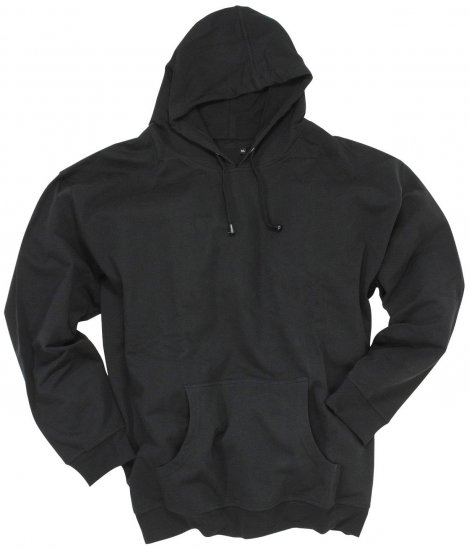 Adamo Athen Hoodie without Zipper Black - Bluzy & bluzy z kapturem - Bluzy & Bluzy z kapturem 2XL-12XL