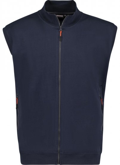 Adamo 159307 Bezrękawnik dresowy Ciemnoniebieska - Bluzy & bluzy z kapturem - Bluzy & Bluzy z kapturem 2XL-12XL
