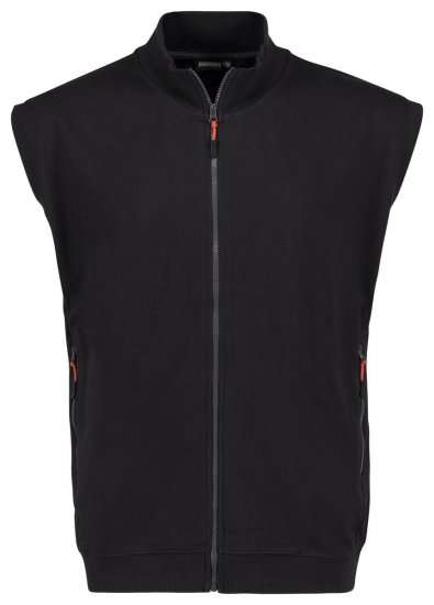 Adamo 159307 Bezrękawnik dresowy Czarna - Bluzy & bluzy z kapturem - Bluzy & Bluzy z kapturem 2XL-12XL
