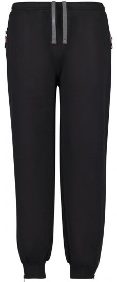 Adamo 159312 Spodnie dresowe z kieszeniami na zamek Czarna - Dresy & spodenki dresowe - Dresy & Spodnie Dresowe 2XL-12XL