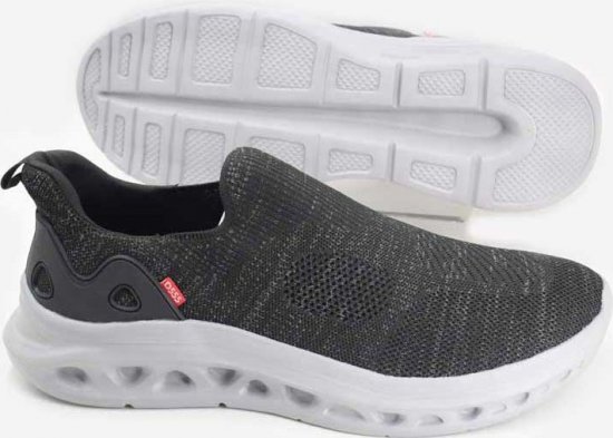 D555 Blyth 1 Kingsize Hands Free Shoes With Knitted Top Black - Buty męskie 40-52 - 