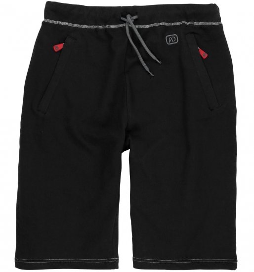 Adamo Moritz Sweatshorts Black - Dresy & spodenki dresowe - Dresy & Spodnie Dresowe 2XL-12XL