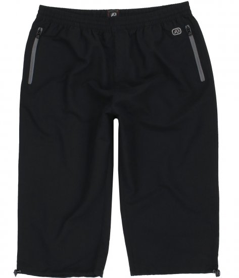 Adamo Oskar Capri Shorts Black - Dresy & spodenki dresowe - Dresy & Spodnie Dresowe 2XL-12XL