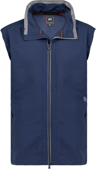 Adamo Orlando Fitness Vest Full Zipper Navy - Odzież sportowa - Odzież sportowa 2XL-10XL