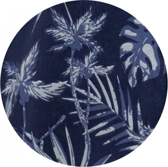 D555 Truro Hawaiian AOP Short Sleeve Button Down Collar Shirt Navy - Koszule - Koszule 2XL-10XL