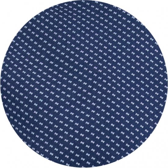 D555 Norwich Short Sleeve Micro AOP Shirt With Hidden Button Down Navy - Koszule - Koszule 2XL-10XL