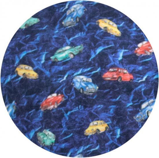 D555 Hartlepool Short Sleeve Vintage Car AOP Stretch Shirt Blue - Koszule - Koszule 2XL-10XL