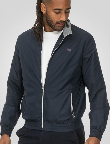 D555 Ealing Lightweight Zip Through Jacket With Zip Pockets Navy - Kurtki Męskie Duże Rozmiary - Kurtki Duże rozmiary 2XL-8XL