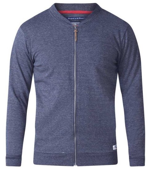 D555 Arnie Sweatshirt With Pocket Navy - Bluzy & bluzy z kapturem - Bluzy & Bluzy z kapturem 2XL-12XL