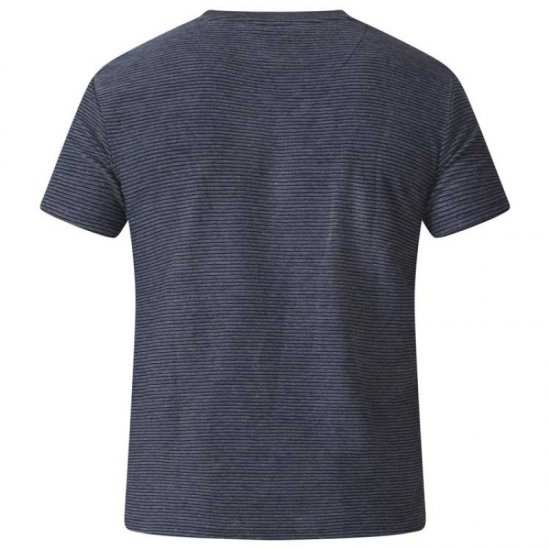 D555 Agler Waffle T-shirt Charcoal - Koszulki - T-shirty meskie Duże Rozmiary - 2XL-14XL