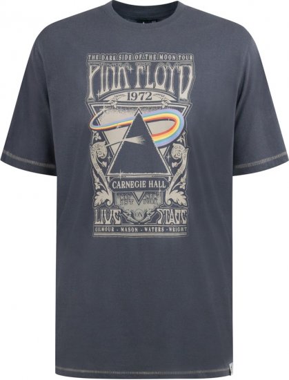 D555 HANLEY Official Pink Floyd Crew Neck T-Shirt Dark Grey TALL SIZES - ODZIEŻ MĘSKA MT-6XLT - WYSOKIE-rozmiary