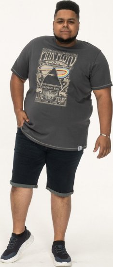 D555 HANLEY Official Pink Floyd Crew Neck T-Shirt Dark Grey TALL SIZES - ODZIEŻ MĘSKA MT-6XLT - WYSOKIE-rozmiary