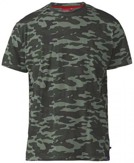 D555 Gaston T-shirt Camo Jungle - Koszulki - T-shirty meskie Duże Rozmiary - 2XL-14XL