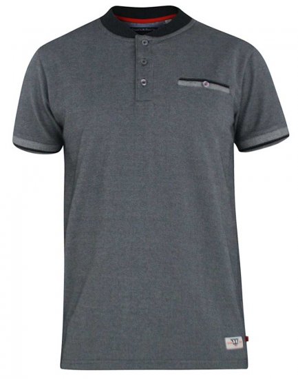 D555 Owen Colorless Polo Charcoal - Koszulki polo - Koszulki Polo 2XL-8XL