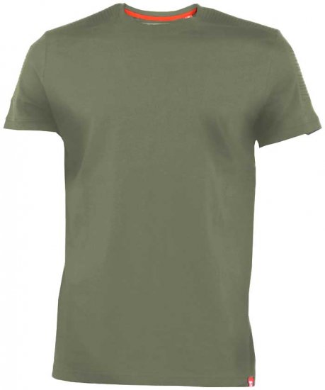 D555 Callum T-shirt Khaki - Koszulki - T-shirty meskie Duże Rozmiary - 2XL-14XL
