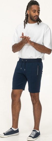 D555 Spalding Elasticated Waist Interlock Shorts Navy - Dresy & spodenki dresowe - Dresy & Spodnie Dresowe 2XL-12XL
