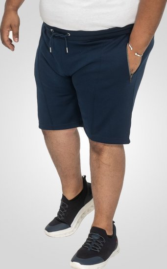 D555 Spalding Elasticated Waist Interlock Shorts Navy - Dresy & spodenki dresowe - Dresy & Spodnie Dresowe 2XL-12XL
