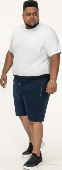 D555 Spalding Elasticated Waist Interlock Shorts Navy - Dresy & spodenki dresowe - Dresy & Spodnie Dresowe 2XL-12XL