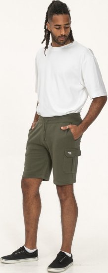 D555 Wigan 1 Elasticated Waist Fleece Cargo Shorts Khaki - Dresy & spodenki dresowe - Dresy & Spodnie Dresowe 2XL-12XL