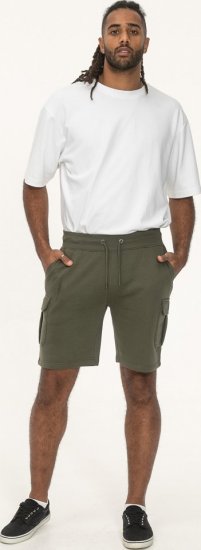 D555 Wigan 1 Elasticated Waist Fleece Cargo Shorts Khaki - Dresy & spodenki dresowe - Dresy & Spodnie Dresowe 2XL-12XL