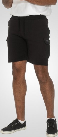 D555 Wigan 2 Elasticated Waist Fleece Cargo Shorts Black - Dresy & spodenki dresowe - Dresy & Spodnie Dresowe 2XL-12XL