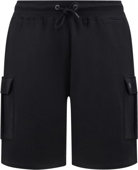 D555 Wigan 2 Elasticated Waist Fleece Cargo Shorts Black - Dresy & spodenki dresowe - Dresy & Spodnie Dresowe 2XL-12XL