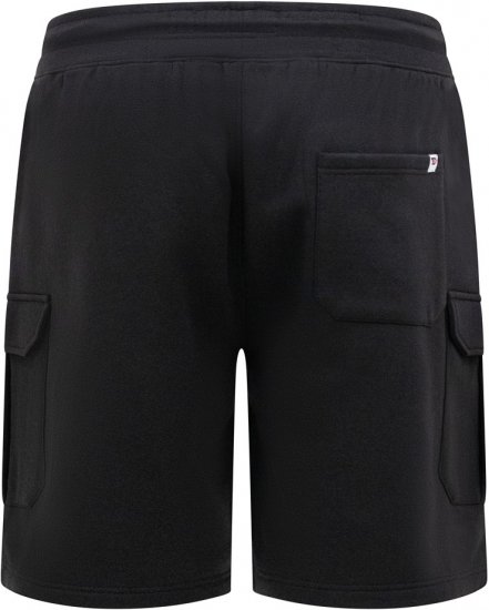 D555 Wigan 2 Elasticated Waist Fleece Cargo Shorts Black - Dresy & spodenki dresowe - Dresy & Spodnie Dresowe 2XL-12XL