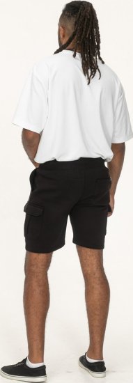 D555 Wigan 2 Elasticated Waist Fleece Cargo Shorts Black - Dresy & spodenki dresowe - Dresy & Spodnie Dresowe 2XL-12XL
