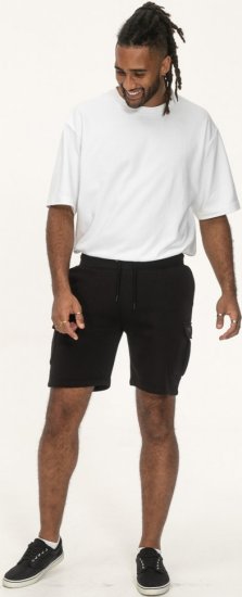 D555 Wigan 2 Elasticated Waist Fleece Cargo Shorts Black - Dresy & spodenki dresowe - Dresy & Spodnie Dresowe 2XL-12XL
