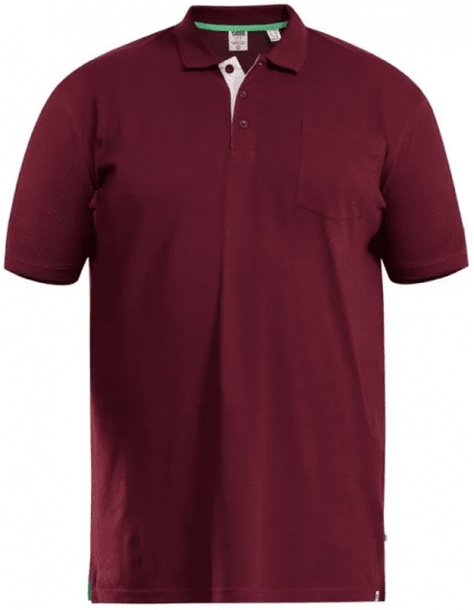 D555 Grant Polo Shirt Maroon - Koszulki polo - Koszulki Polo 2XL-8XL
