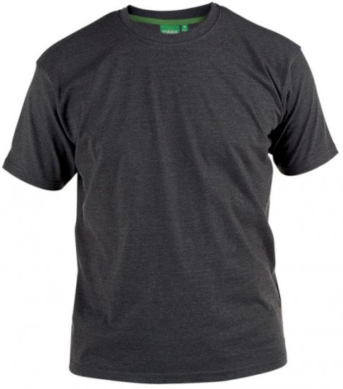 D555 Flyers Crew Neck T-shirt Charcoal - Koszulki - T-shirty meskie Duże Rozmiary - 2XL-14XL