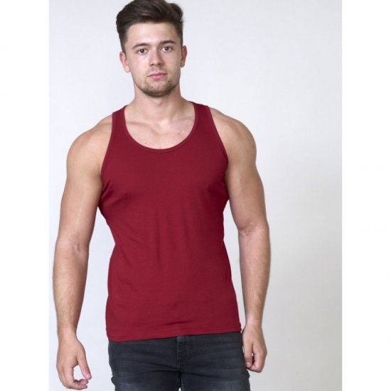 D555 Fabio Tanktop Red - Koszulki - T-shirty meskie Duże Rozmiary - 2XL-14XL