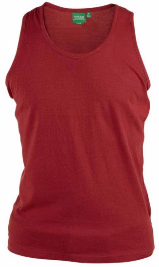 D555 Fabio Tanktop Red - Koszulki - T-shirty meskie Duże Rozmiary - 2XL-14XL