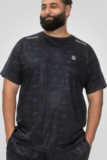 D555 Solihull Dry Wear Light Weight Poly Crew Neck T-Shirt Navy - Odzież sportowa - Odzież sportowa 2XL-10XL